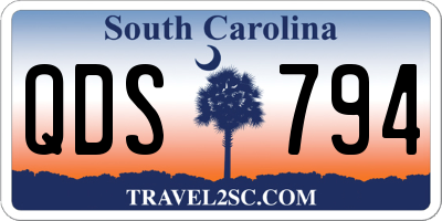 SC license plate QDS794