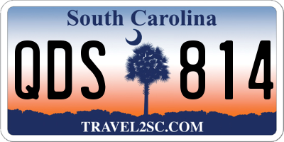 SC license plate QDS814