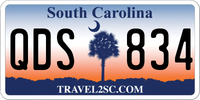 SC license plate QDS834