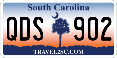 SC license plate QDS902