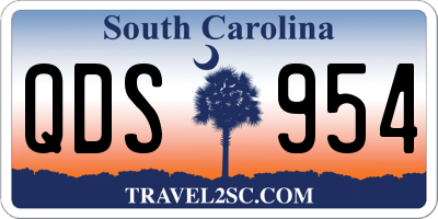 SC license plate QDS954