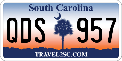 SC license plate QDS957