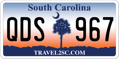 SC license plate QDS967