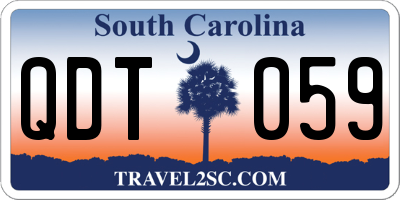 SC license plate QDT059