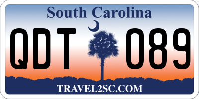 SC license plate QDT089