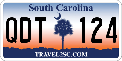 SC license plate QDT124