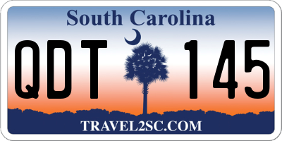 SC license plate QDT145