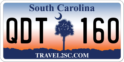 SC license plate QDT160