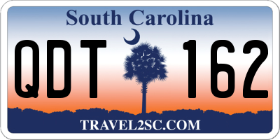 SC license plate QDT162