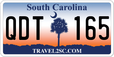 SC license plate QDT165