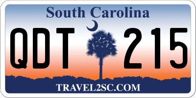 SC license plate QDT215