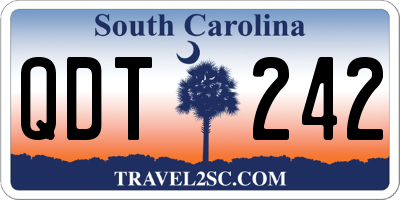 SC license plate QDT242