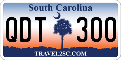 SC license plate QDT300