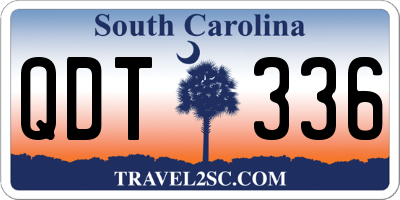 SC license plate QDT336