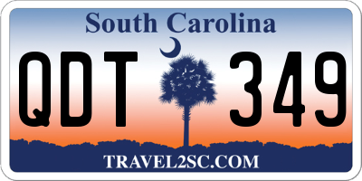 SC license plate QDT349