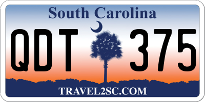 SC license plate QDT375