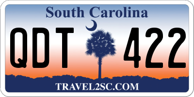SC license plate QDT422