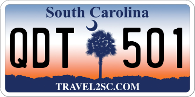 SC license plate QDT501