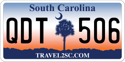 SC license plate QDT506