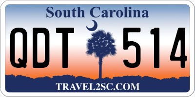SC license plate QDT514