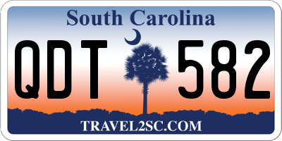 SC license plate QDT582