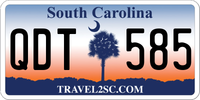 SC license plate QDT585
