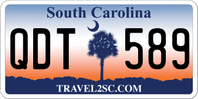 SC license plate QDT589