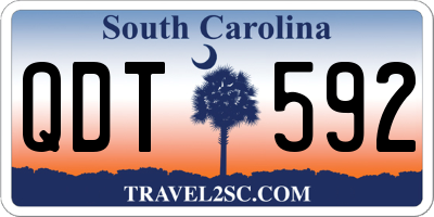 SC license plate QDT592