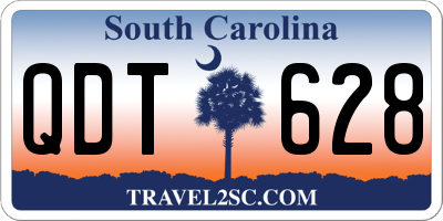 SC license plate QDT628