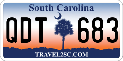SC license plate QDT683