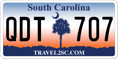 SC license plate QDT707