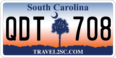 SC license plate QDT708