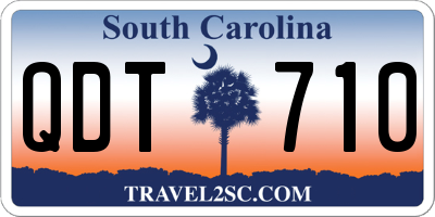 SC license plate QDT710
