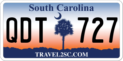 SC license plate QDT727