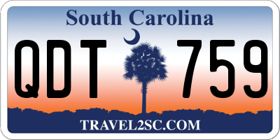 SC license plate QDT759