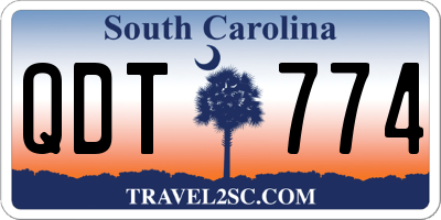 SC license plate QDT774