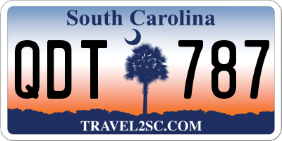 SC license plate QDT787