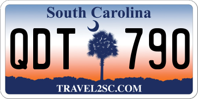 SC license plate QDT790