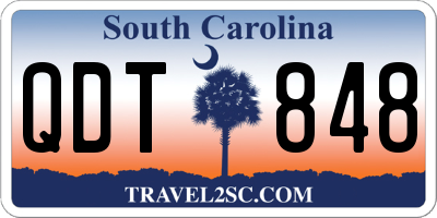 SC license plate QDT848