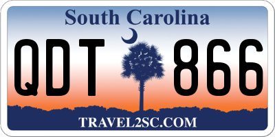 SC license plate QDT866