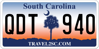 SC license plate QDT940