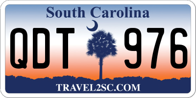 SC license plate QDT976