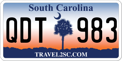 SC license plate QDT983