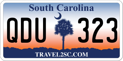 SC license plate QDU323