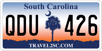 SC license plate QDU426