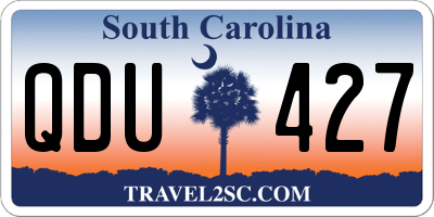 SC license plate QDU427