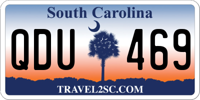 SC license plate QDU469