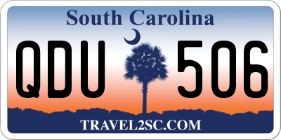 SC license plate QDU506