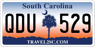 SC license plate QDU529