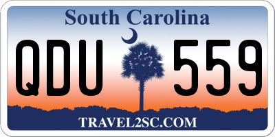 SC license plate QDU559